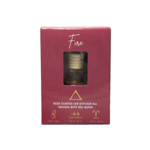 Aromatizante para Auto Signos de Fuego (Rosa & Jaspe Rojo)