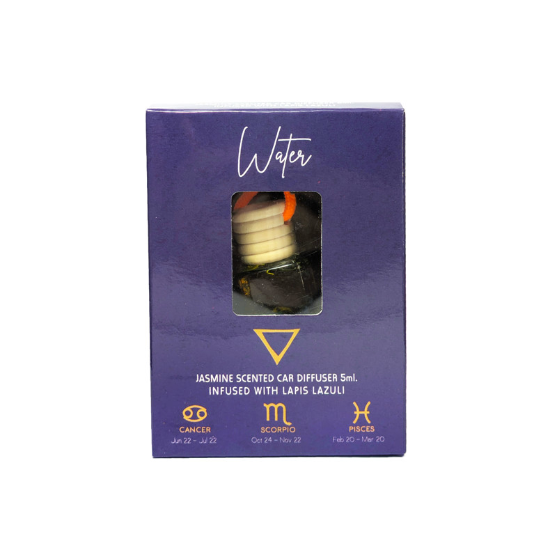 Aromatizante para Auto Signos de Agua (Jazmín & Lapislázuli)