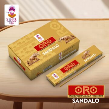 Incienso Sándalo Chicle Linea Oro Saga
