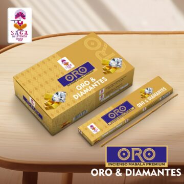 Incienso Oro y Diamantes Linea Oro Saga