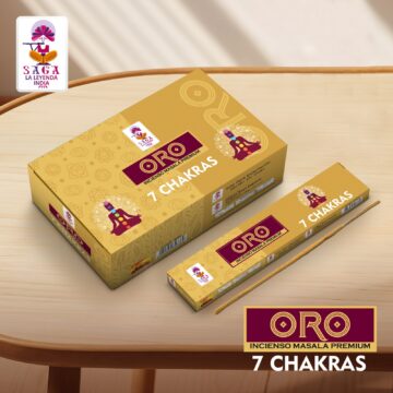 Incienso 7 Chakras Linea Oro Saga