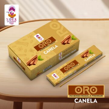 Incienso Canela Chicle Linea Oro Saga