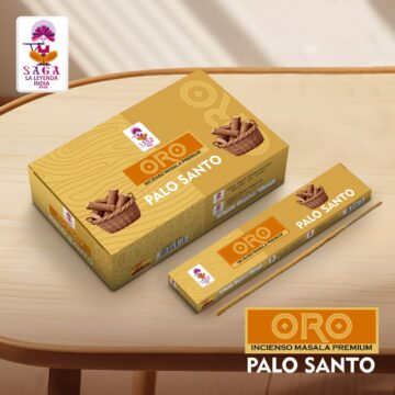 Incienso Palo Santo Linea Oro Saga
