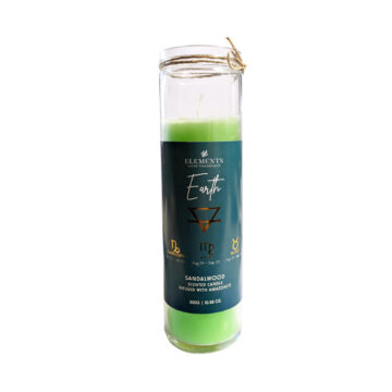 Velón en Frasco Signos de Tierra (Sándalo & Amazonita) 300g