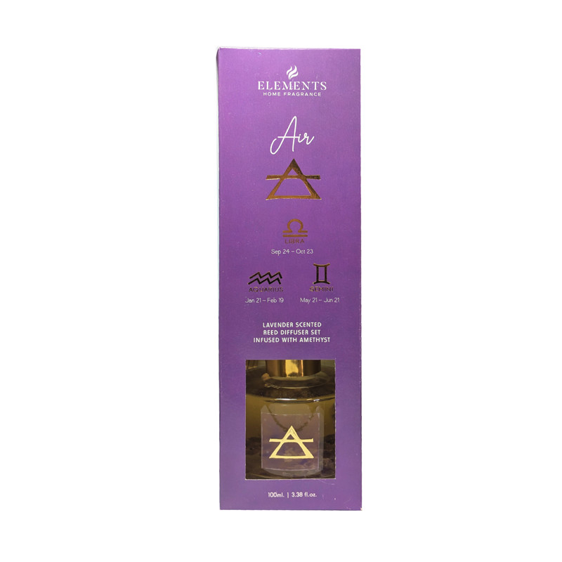 Difusor de Varillas – Signos de Aire (Lavanda & Amatista)