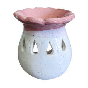 Difusor de cerámica Blanco con Rosado