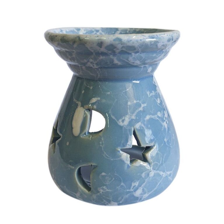 Difusor de cerámica Celeste con estrella y luna 4 Difusor de cerámica Celeste con estrella y luna