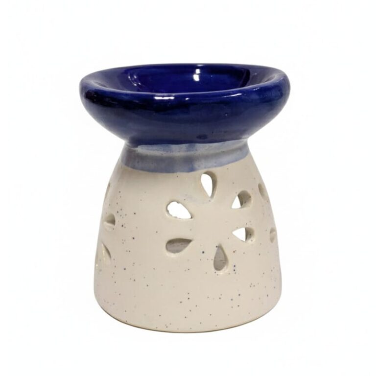 Difusor de cerámica color Blanco y Azul