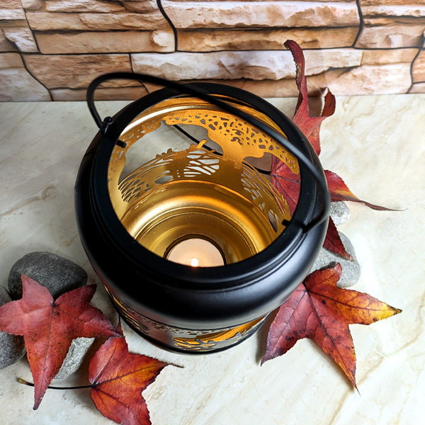 Porta velas bosque encantado 15 cm 2 Porta velas bosque encantado 15 cm - Imagen 2