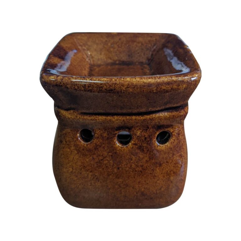Difusor de aromas de cerámica cuadrado color café vb 4 Difusor de aromas de cerámica cuadrado color café vb