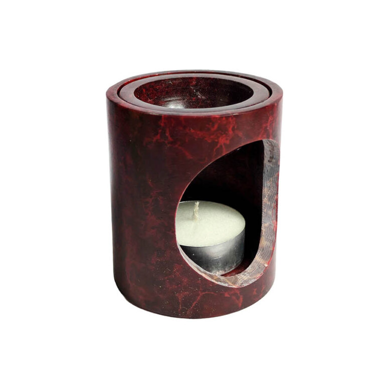 Difusor aromaterapia rojo piedra esteatita 4 Difusor aromaterapia rojo piedra esteatita