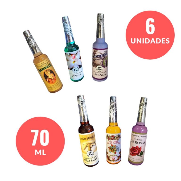 Pack de 6 colonias de 70ml surtidas 4 Pack de 6 colonias de 70ml surtidas