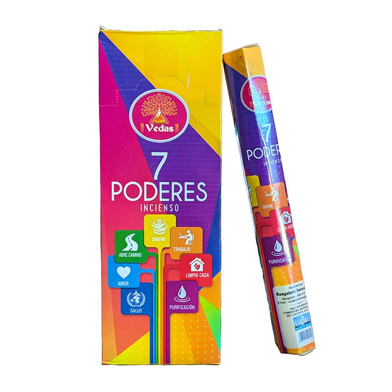 Incienso 7 Poderes Hexagonal VEDAS 1 Incienso 7 Poderes Hexagonal VEDAS