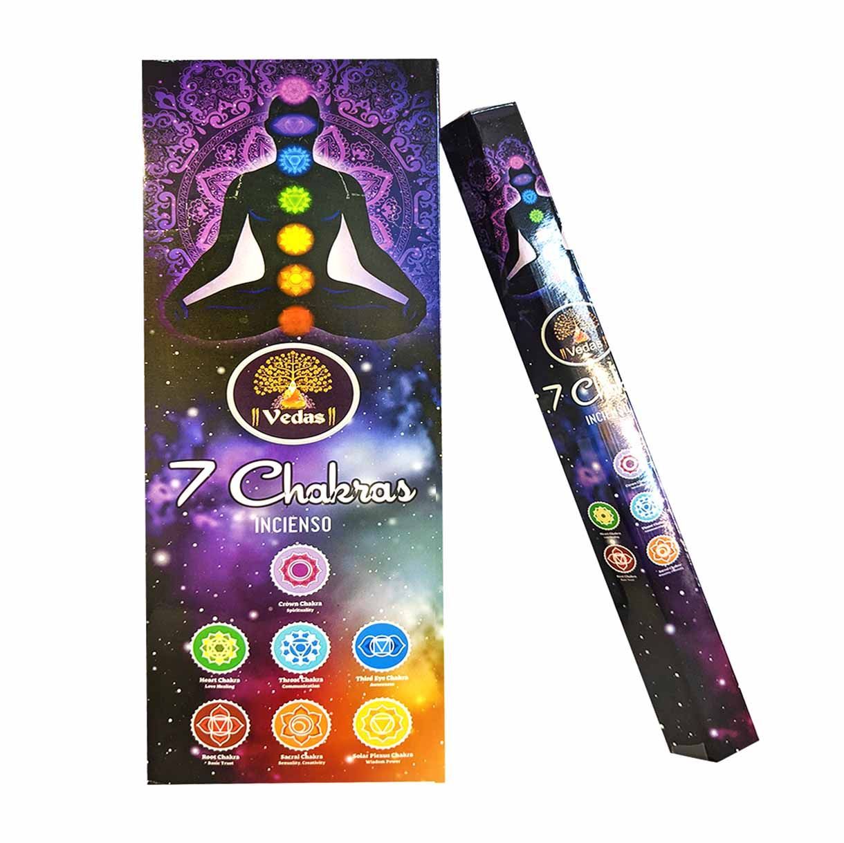 Incienso 7 Chakras Hexagonal VEDAS 1 Incienso 7 Chakras Hexagonal VEDAS