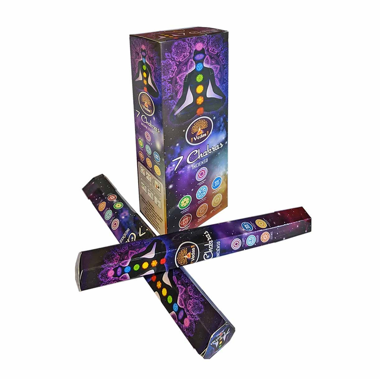 Incienso 7 Chakras Hexagonal VEDAS 2 Incienso 7 Chakras Hexagonal VEDAS - Imagen 2