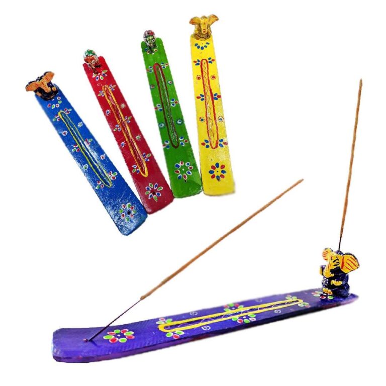Pack 5 Tablas porta incienso de colores Ganesha/Elefante