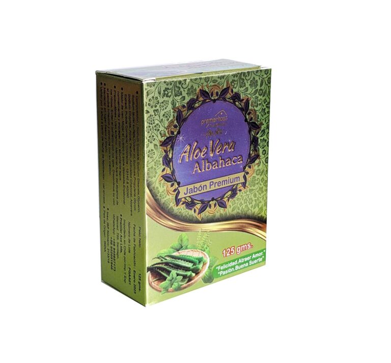 Jabón de Aloe Vera y Albahaca con glicerina