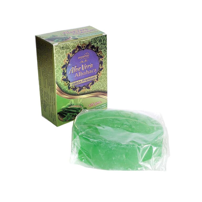 Jabón de Aloe Vera y Albahaca con glicerina
