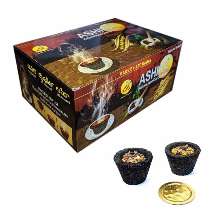 Copitas de resina Ashika caja de 24 carboncitos 4 Copitas de resina Ashika caja de 24 carboncitos