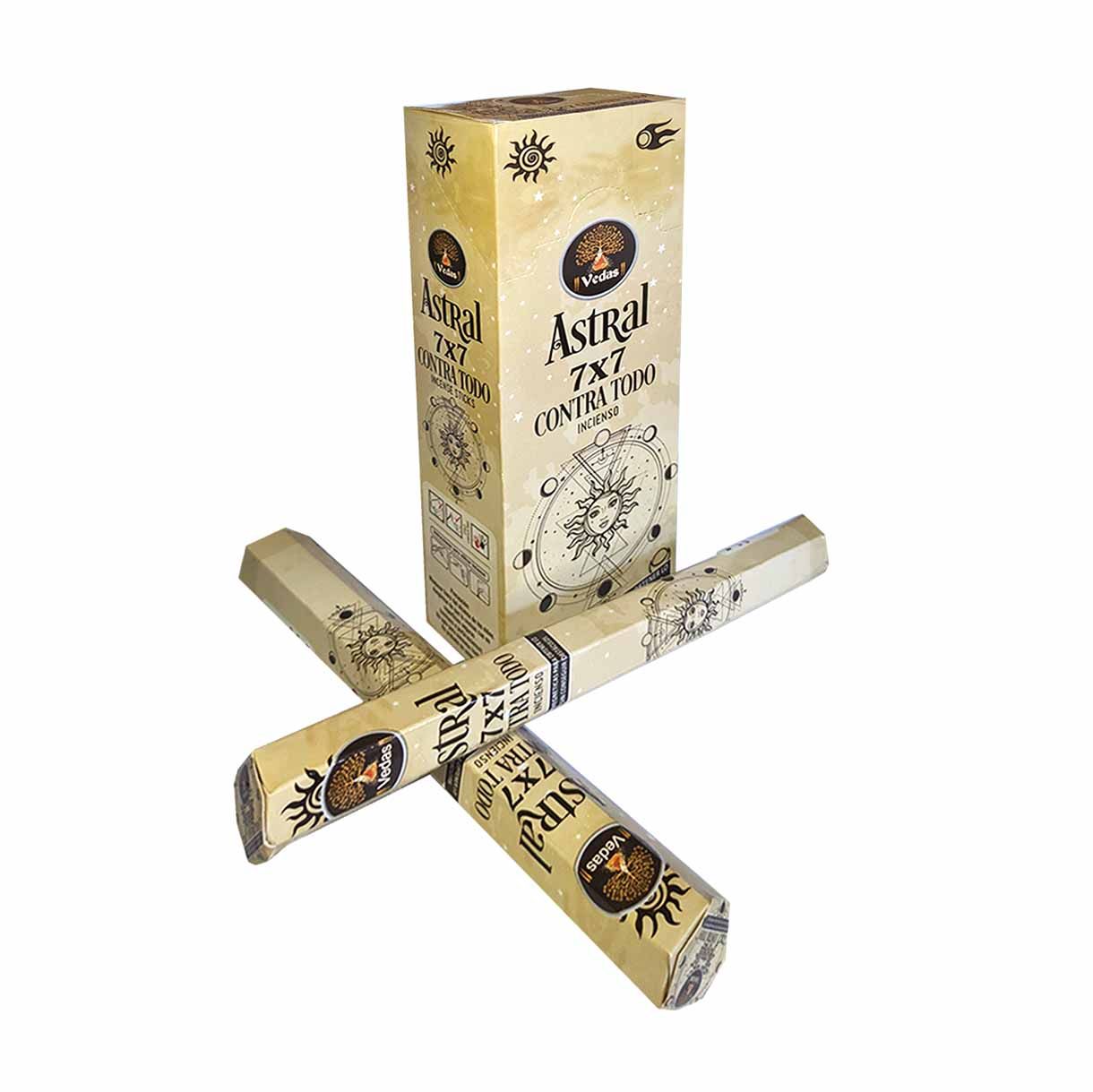 Incienso Astral 7 x 7 Contra Todo Hex VEDAS 2 Incienso Astral 7 x 7 Contra Todo Hex VEDAS - Imagen 2