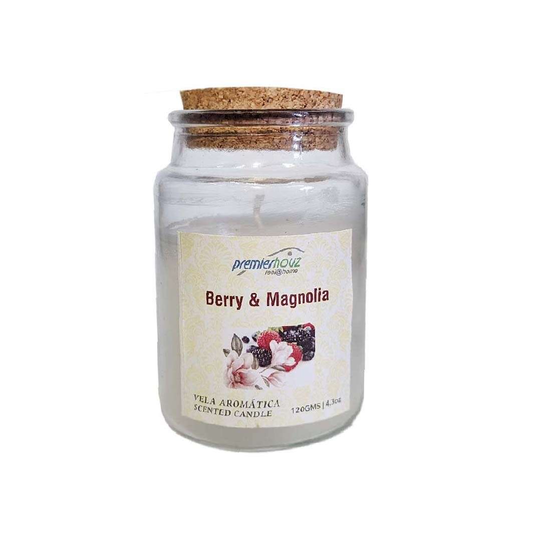 Vela Aromática Berry & Magnolia 120 gramos. Vela Frasco 1 Vela Aromática Berry & Magnolia 120 gramos. Vela Frasco