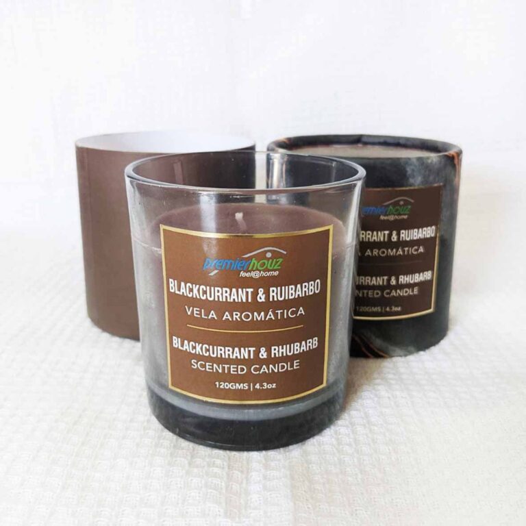 Vela Aromática Blackcurrant & Ruibarbo 120 gramos (Sin borla) 5 Vela Aromática Blackcurrant & Ruibarbo 120 gramos (Sin borla)