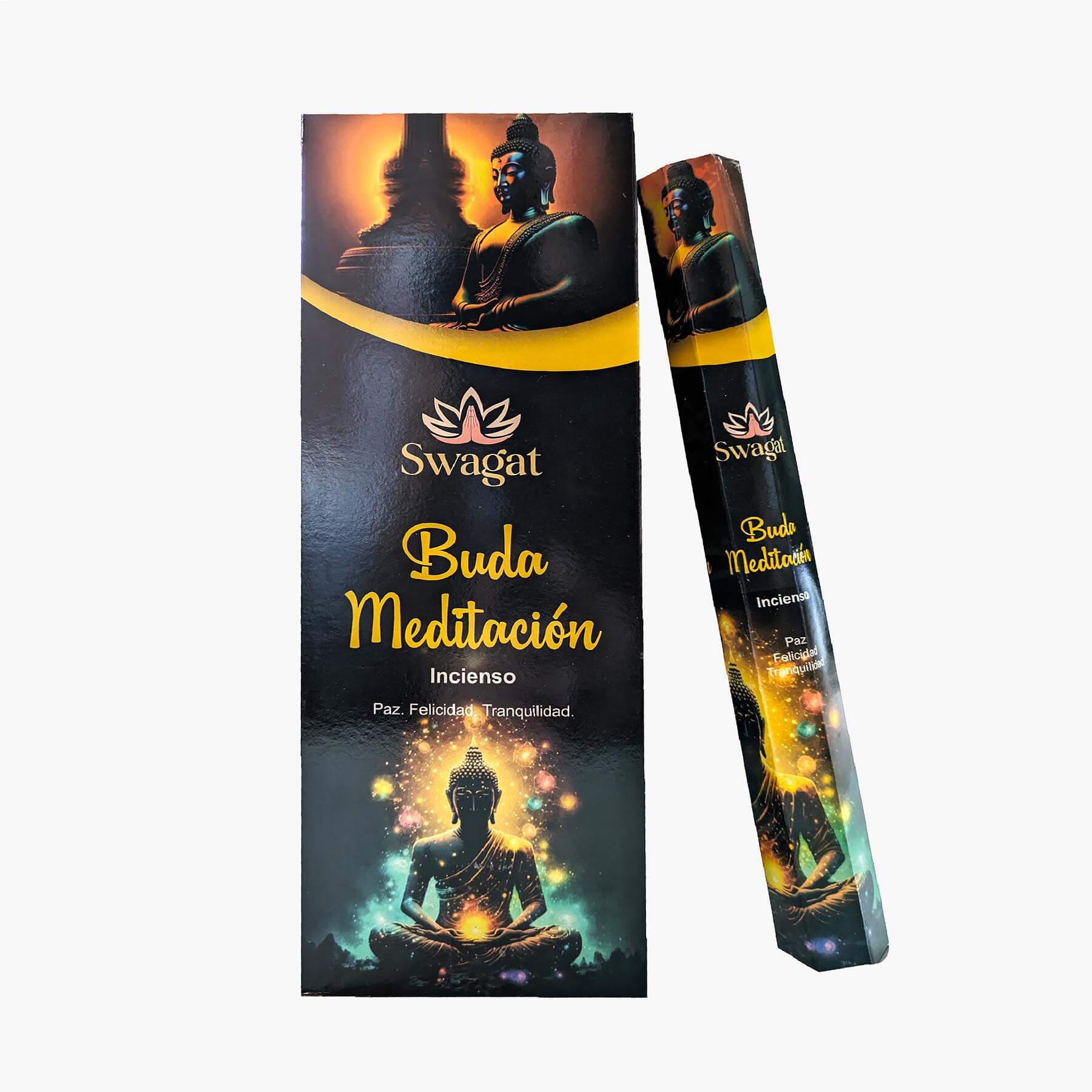 Incienso Buda Meditación hexagonal Swagat 1 Incienso Buda Meditación hexagonal Swagat