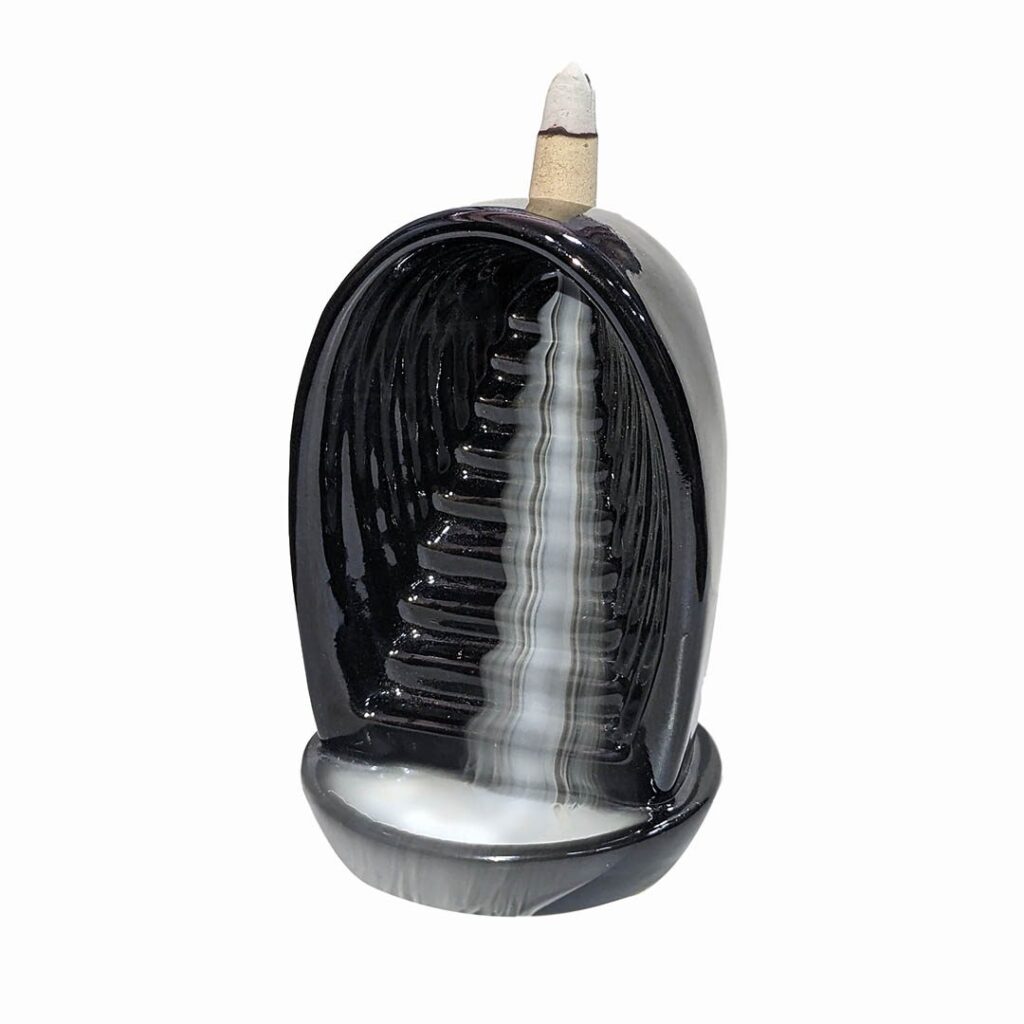 Porta incienso Cascada de humo + 10 conos backflow