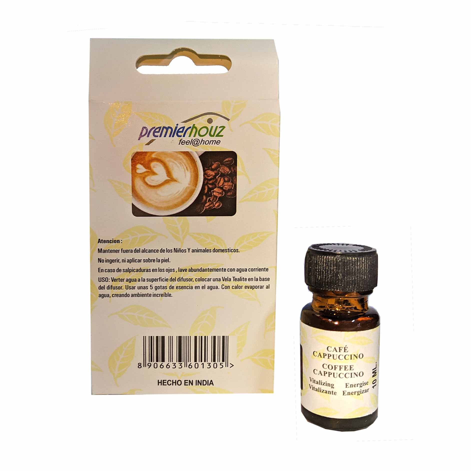 Aceite Café Capuccino Aromaterapia Premierhouz 10ml 2 Aceite Café Capuccino Aromaterapia Premierhouz 10ml - Imagen 2