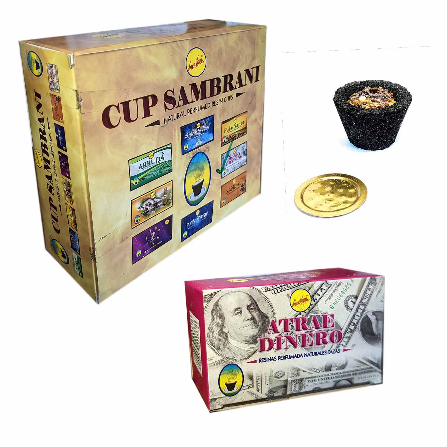 Carbón Sahumerio Sambrani Resina Atrae Dinero. 24 unidades 1 Carbón Sahumerio Sambrani Resina Atrae Dinero. 24 unidades