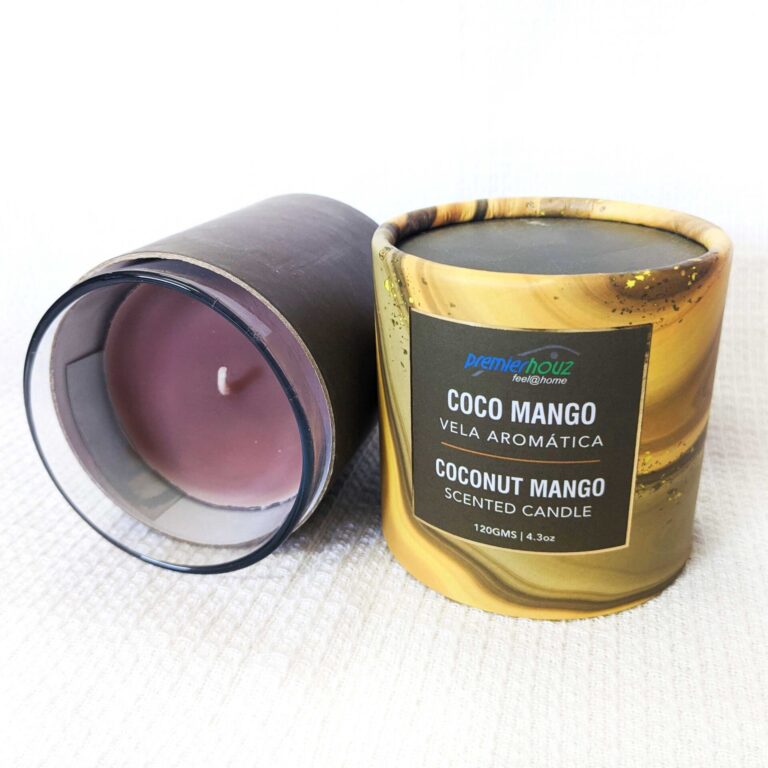 Vela Aromática Coco Mango 120 gramos (Sin borla) 3 Vela Aromática Coco Mango 120 gramos (Sin borla)