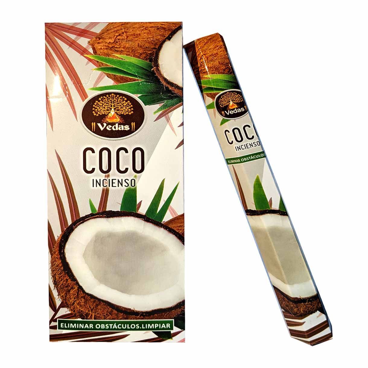 Incienso Coco Hex VEDAS 1 Incienso Coco Hex VEDAS