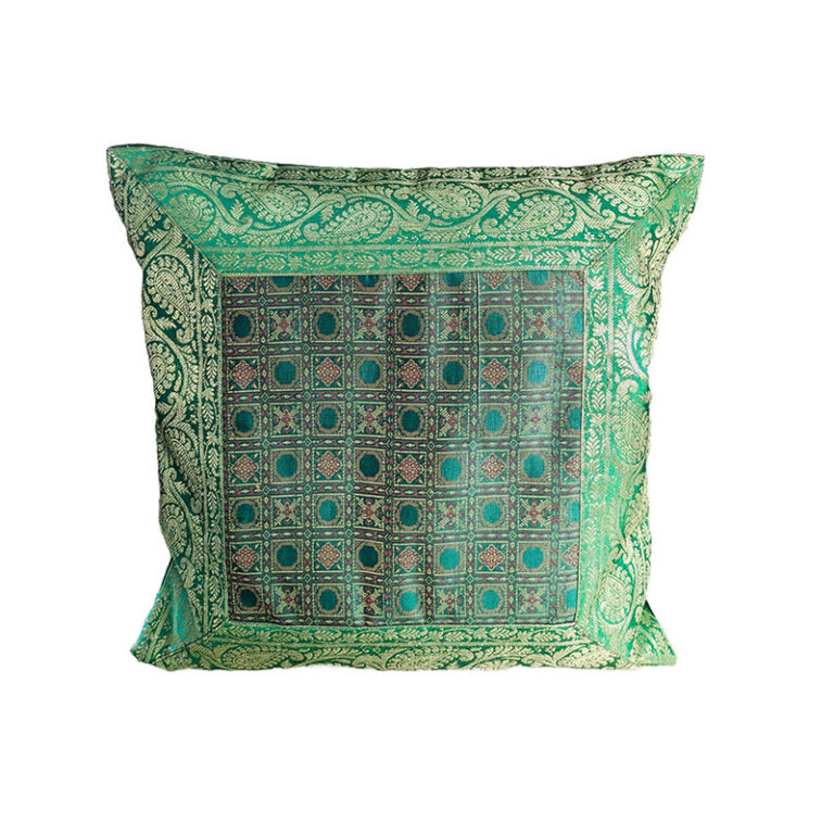 Funda de Cojín Hindú Verde 40x40