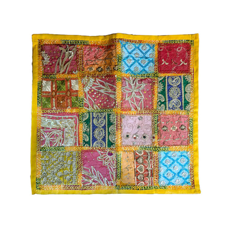 Funda de Cojín Hindú Cuadrados 45x45 3 Funda de Cojín Hindú Cuadrados 45x45