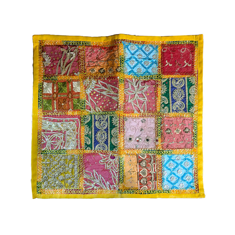 Funda de Cojín Hindú Cuadrados 45x45 1 Funda de Cojín Hindú Cuadrados 45x45