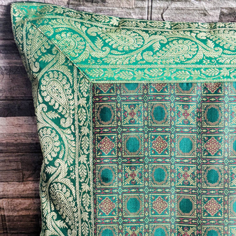 Funda de Cojín Hindú Verde 40x40