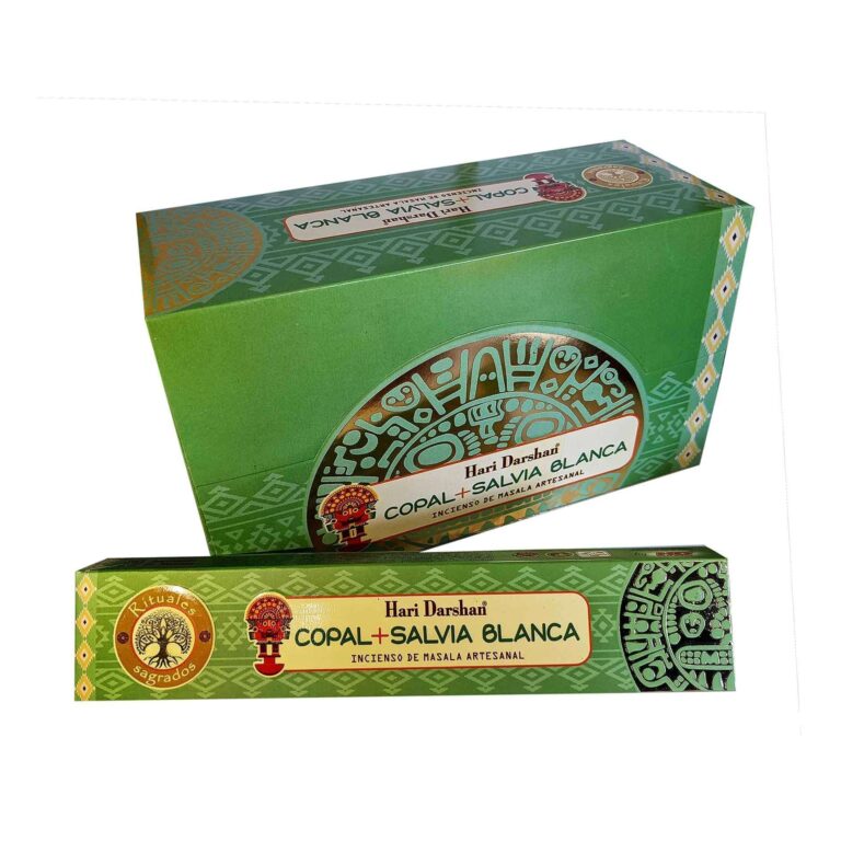 Incienso Copal Salvia Blanca de Hari Darshan 3 Incienso Copal Salvia Blanca de Hari Darshan