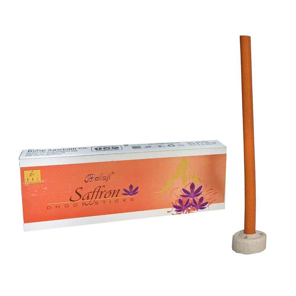Incienso Dhoop de Azafrán / Incienso en barra de 14.5cm 1 Incienso Dhoop de Azafrán / Incienso en barra de 14.5cm