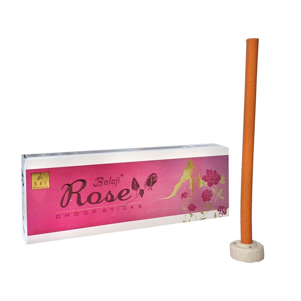 Incienso Dhoop de Rosa / Incienso en barra de 14.5cm 1 Incienso Dhoop de Rosa / Incienso en barra de 14.5cm