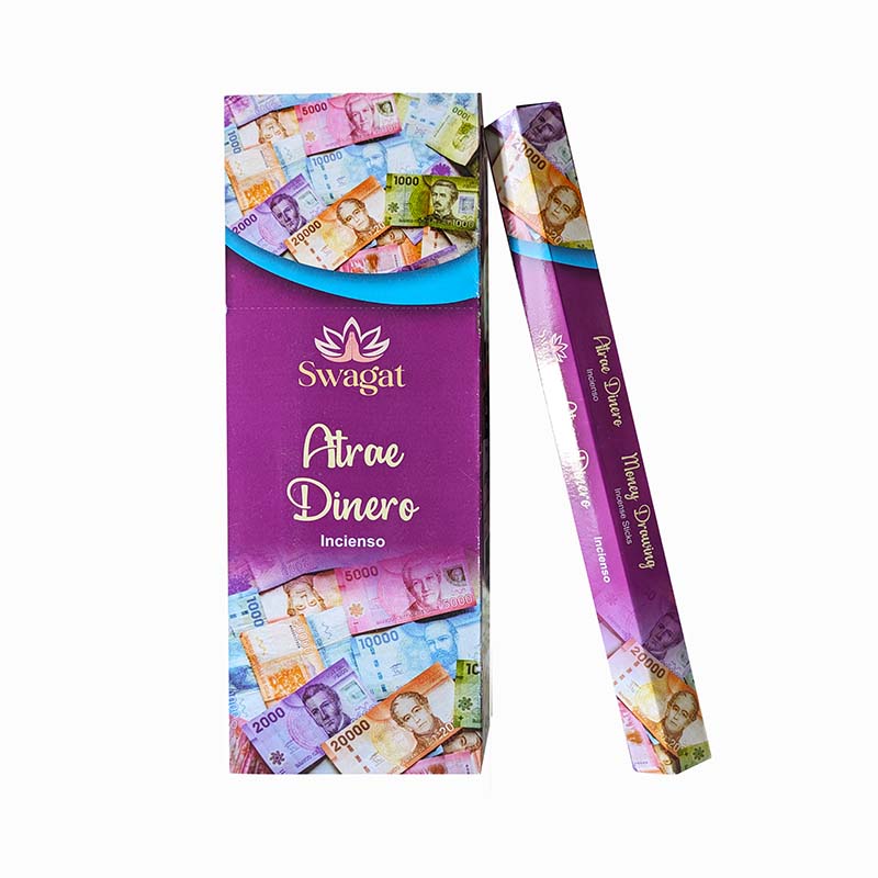 Incienso Atrae Dinero hexagonal SWAGAT 1 Incienso Atrae Dinero hexagonal SWAGAT