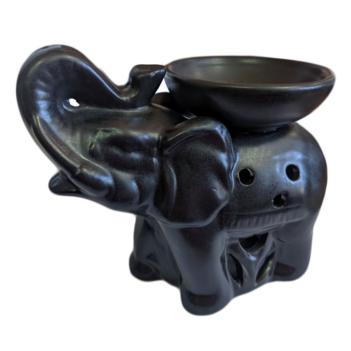 Difusor de cerámica Elefante color negro 1 Difusor de cerámica Elefante color negro