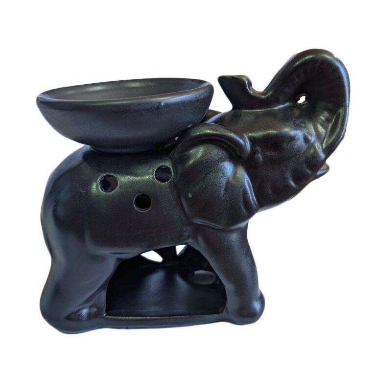 Difusor de cerámica Elefante color negro