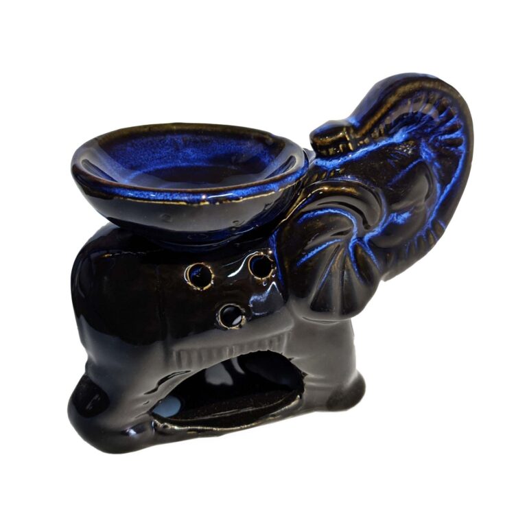 Kit de Aromaterapia difusor Elefante negro azul + 3 aceites Surtidos +5 velas 6 Kit de Aromaterapia difusor Elefante negro azul + 3 aceites Surtidos +5 velas