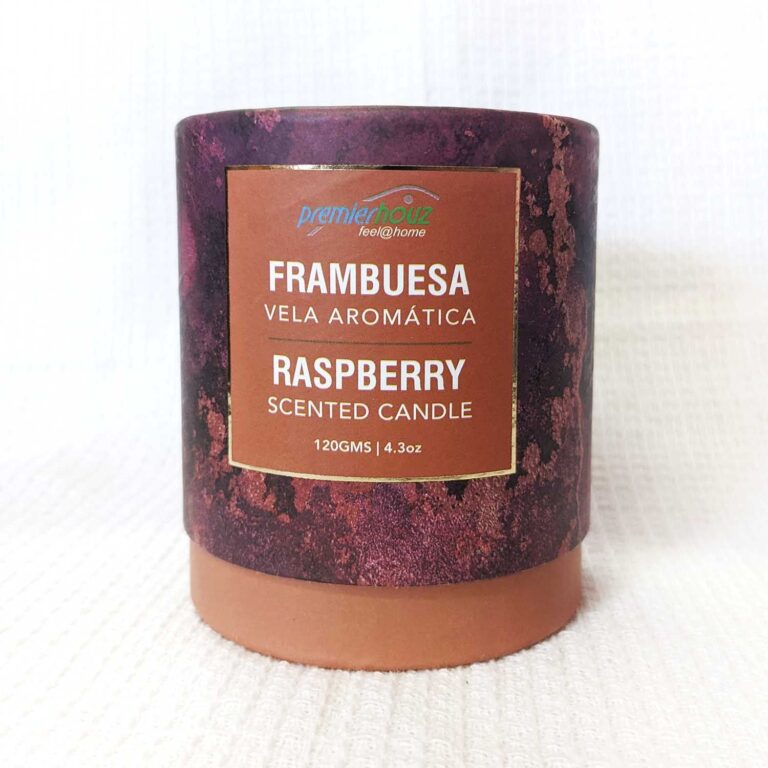 Vela Aromática Frambuesa 120 gramos (Sin borla)