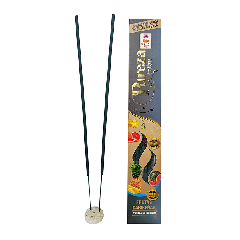 Incienso Jumbo Frutas Caribeñas SAGA + Porta incienso 1 Incienso Jumbo Frutas Caribeñas SAGA + Porta incienso