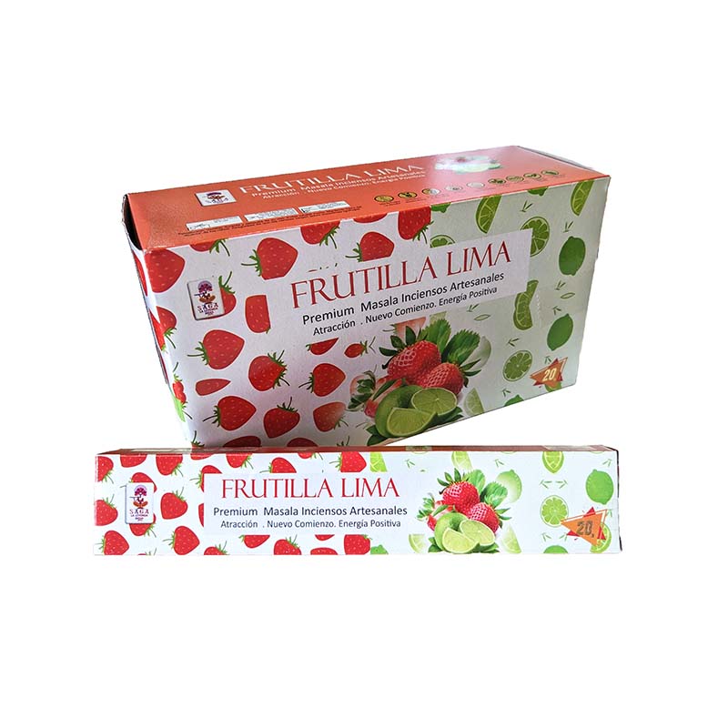 Incienso Frutilla Lima SAGA 1 Incienso Frutilla Lima SAGA