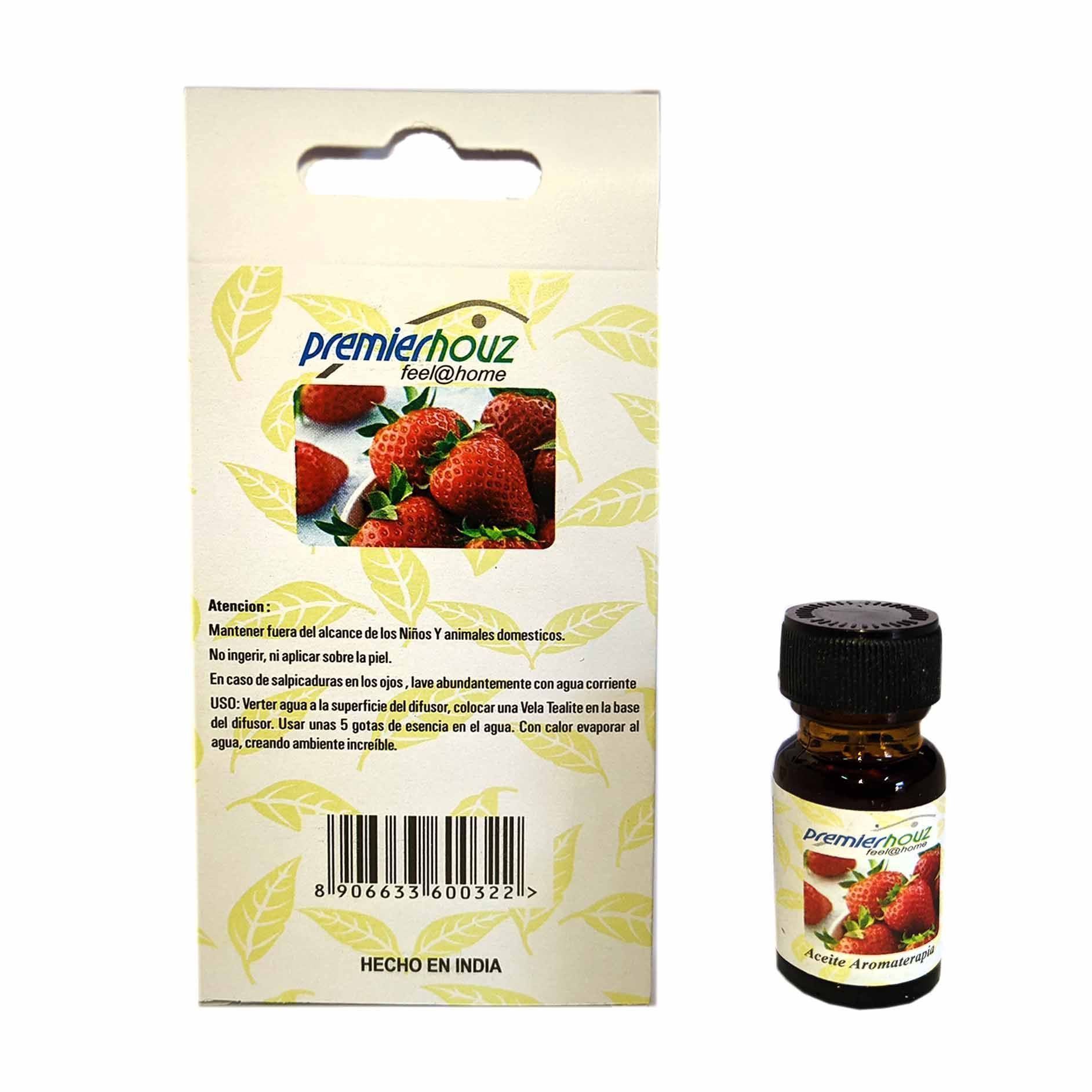 Frutilla . Aceite Aromaterapia Premierhouz 10ml 2 Frutilla . Aceite Aromaterapia Premierhouz 10ml - Imagen 2