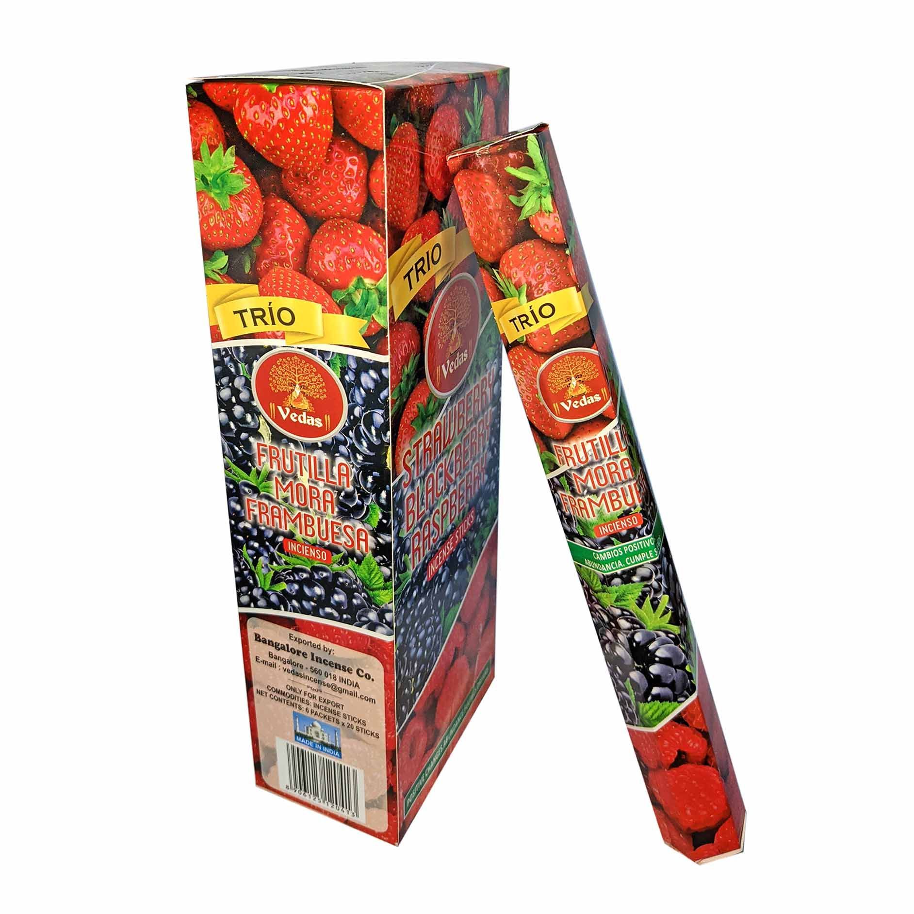 Incienso Trio de Berries Hex VEDAS 2 Incienso Trio de Berries Hex VEDAS - Imagen 2