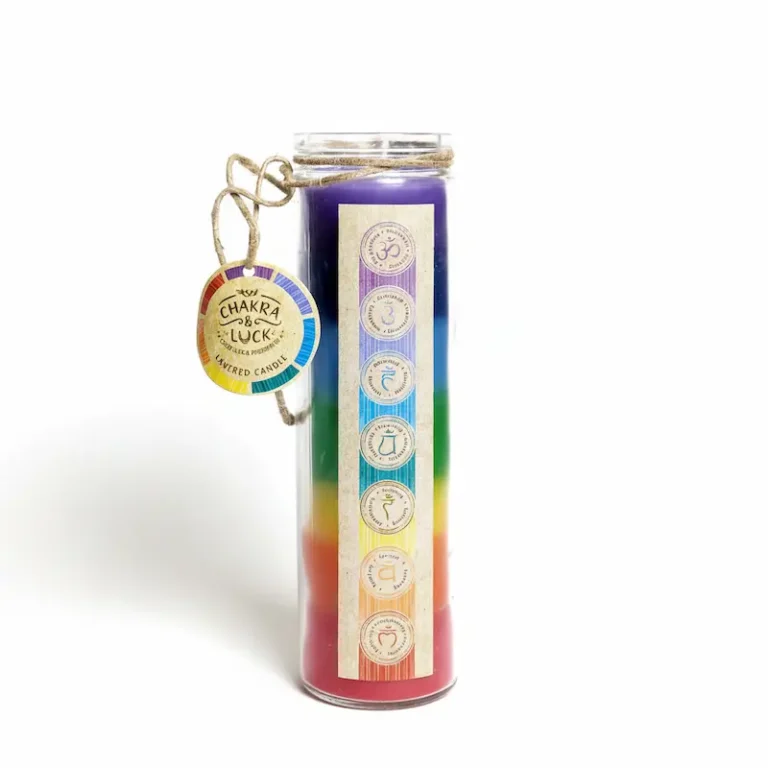 Velón 7 Chakras aromático en frasco de vidrio 3 Velón 7 Chakras aromático en frasco de vidrio