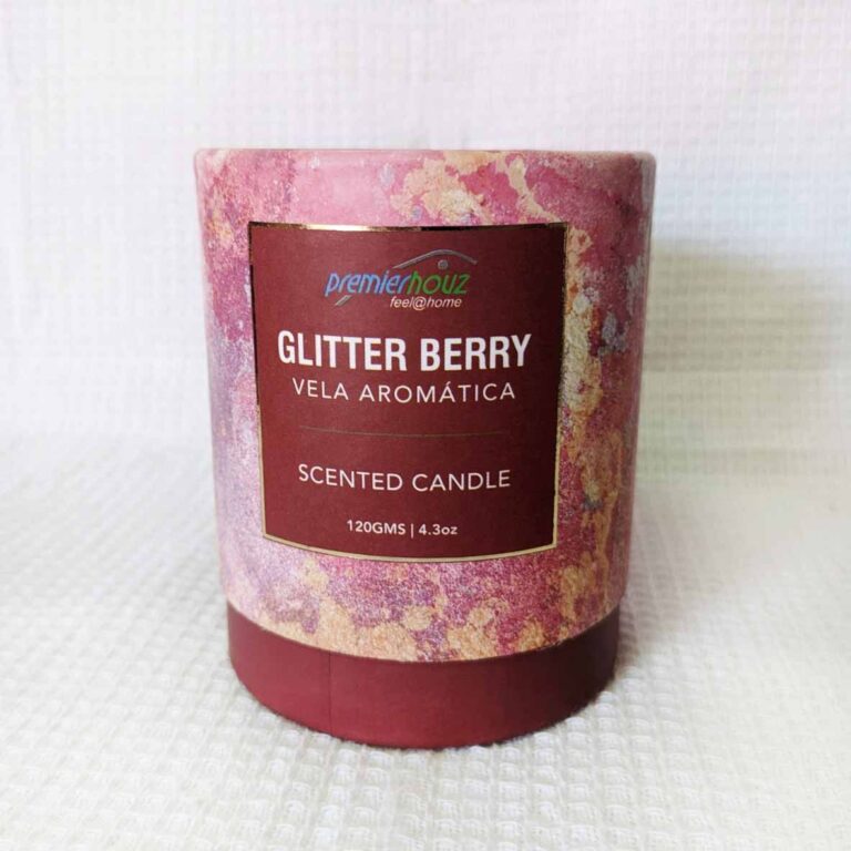 Vela Aromática Glitter Berry 120 gramos (Sin borla) 4 Vela Aromática Glitter Berry 120 gramos (Sin borla)